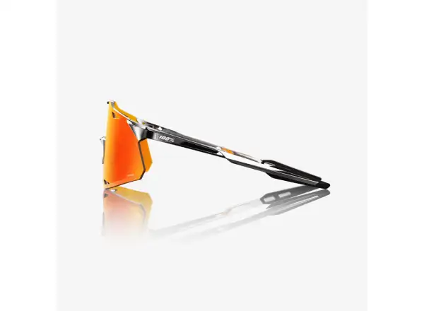 100% Hypercraft brýle Black Chrome/HiPER Red Mirror