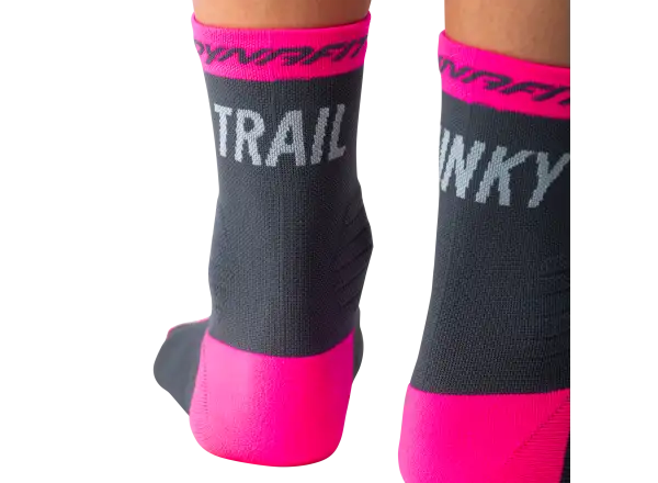 Dynafit Trail Mid běžecké ponožky Cinder/Pink Glo