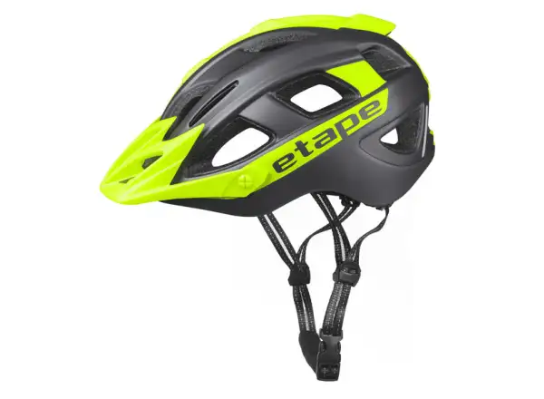 Etape Hero dětská cyklistická přilba antracit/žlutá fluo matná