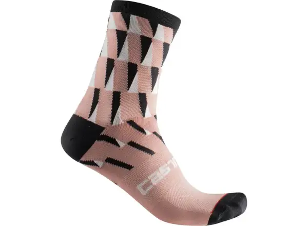 Castelli Pendio 12 dámské ponožky Blush Black Ivory