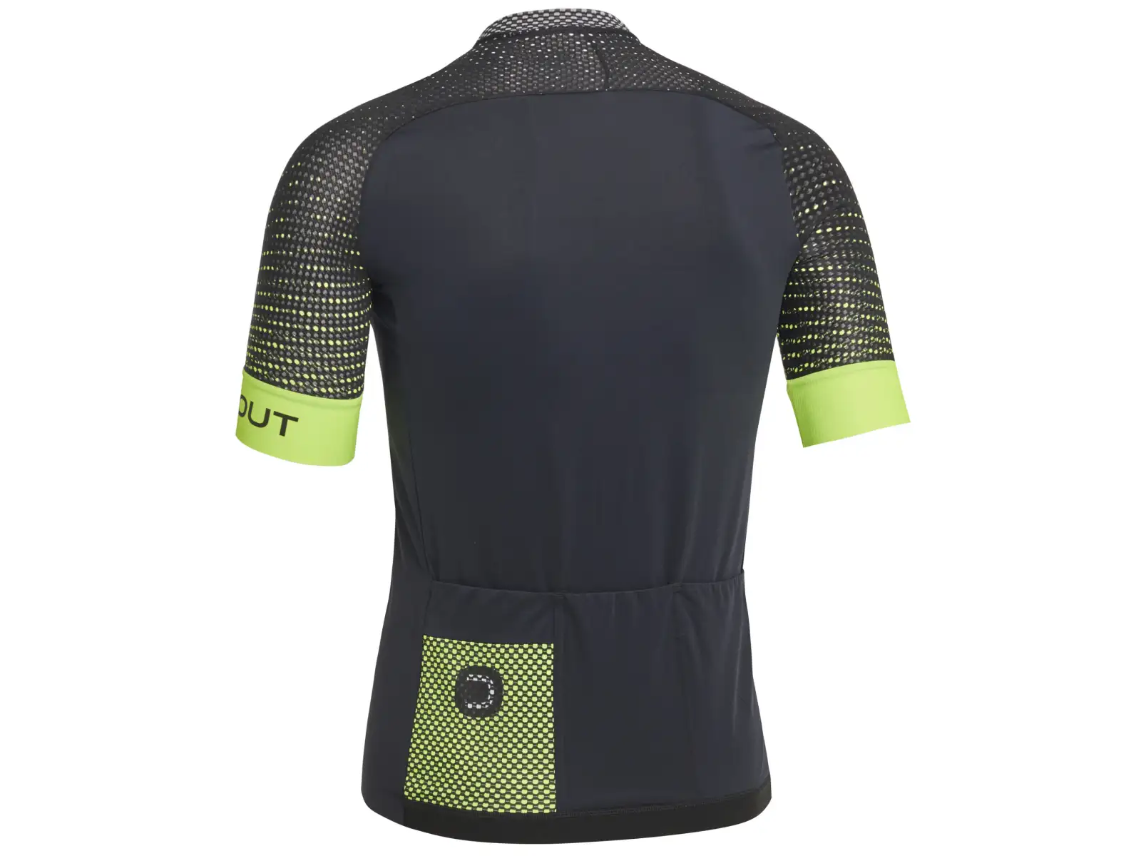 Dotout Hybrid pánský dres krátký rukáv Black/Fluo Yellow