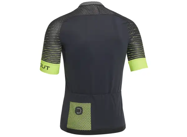 Dotout Hybrid pánský dres krátký rukáv Black/Fluo Yellow