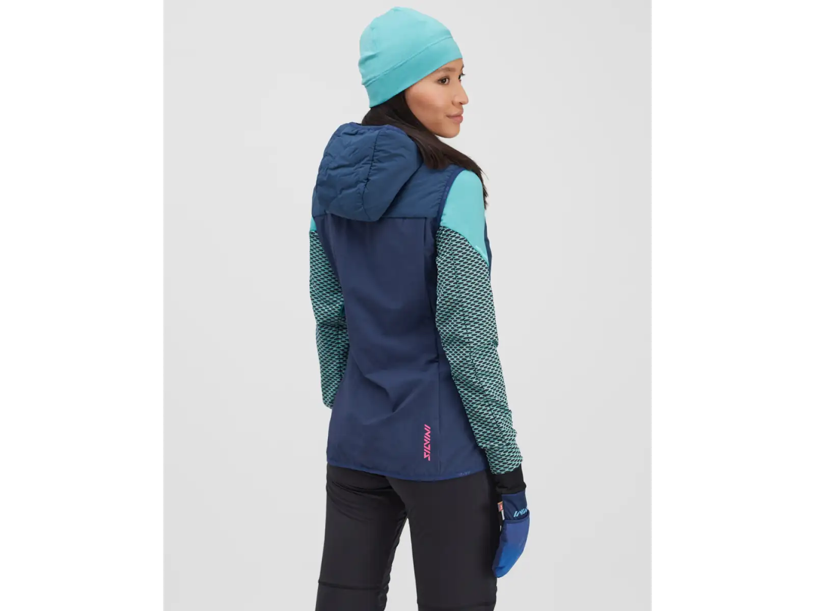 Silvini Polara dámská skialpová vesta Navy/Turquoise