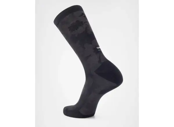 Mons Royale Atlas Merino Crew ponožky Black Logo AOP