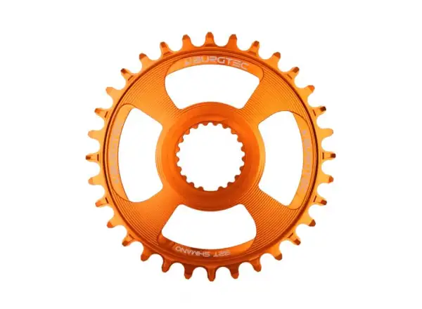 Burgtec Thick Thin DM Shimano převodník 34 zubů oranžová