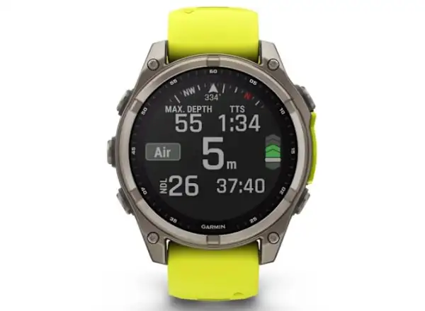 Garmin fenix 8 - 47 mm Solar Sapphire chytré hodinky Titanium Yellow/Graphite