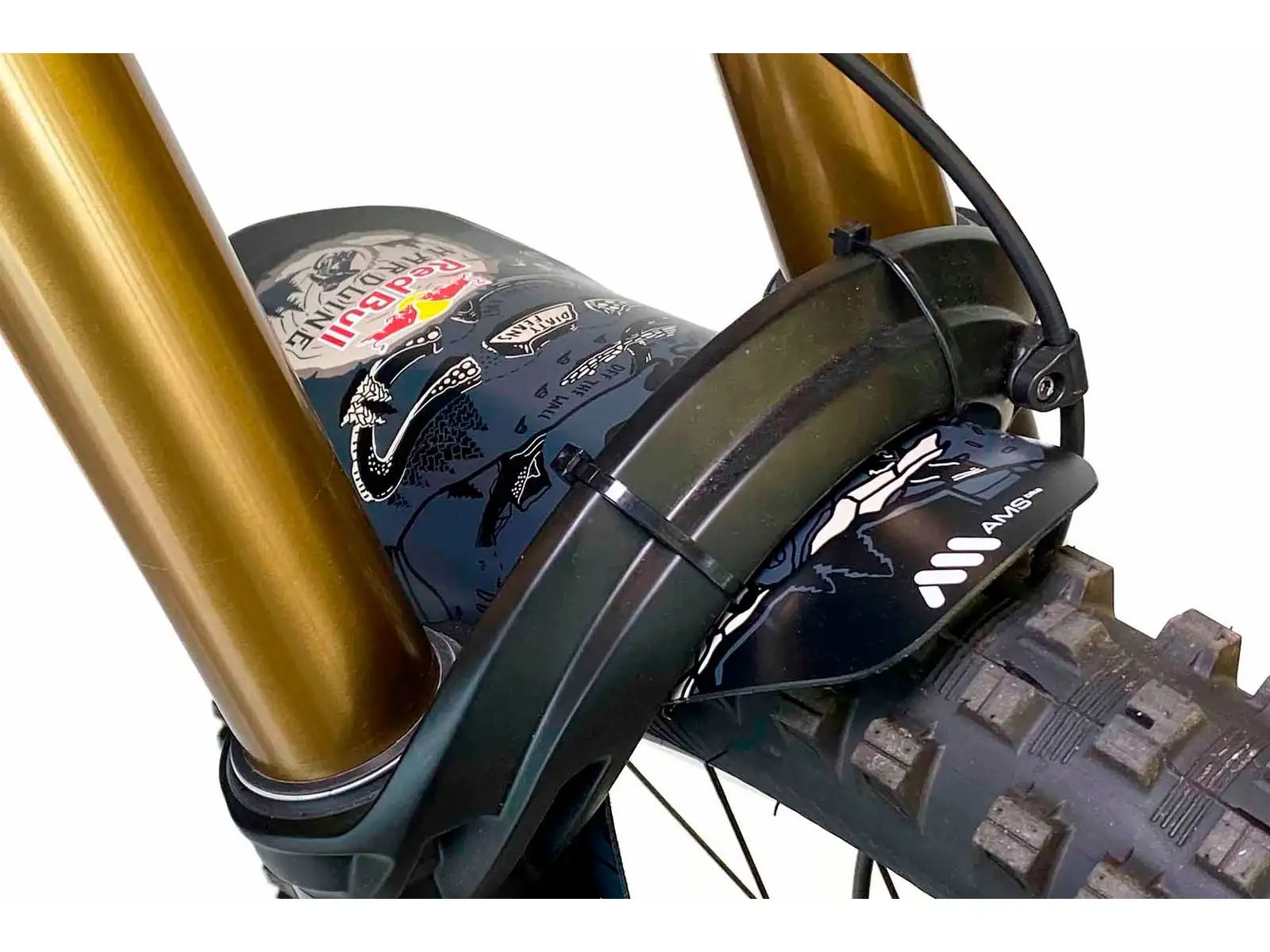 AMS MudGuard blatník na vidlici RedBull/Hardline/Dark Grey