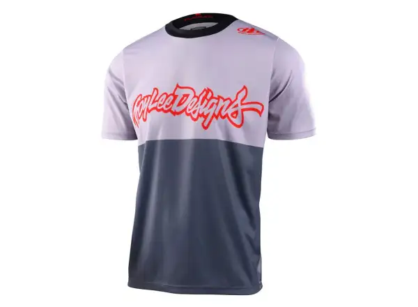 Troy Lee Designs Flowline Scripter pánský dres krátký rukáv charcoal
