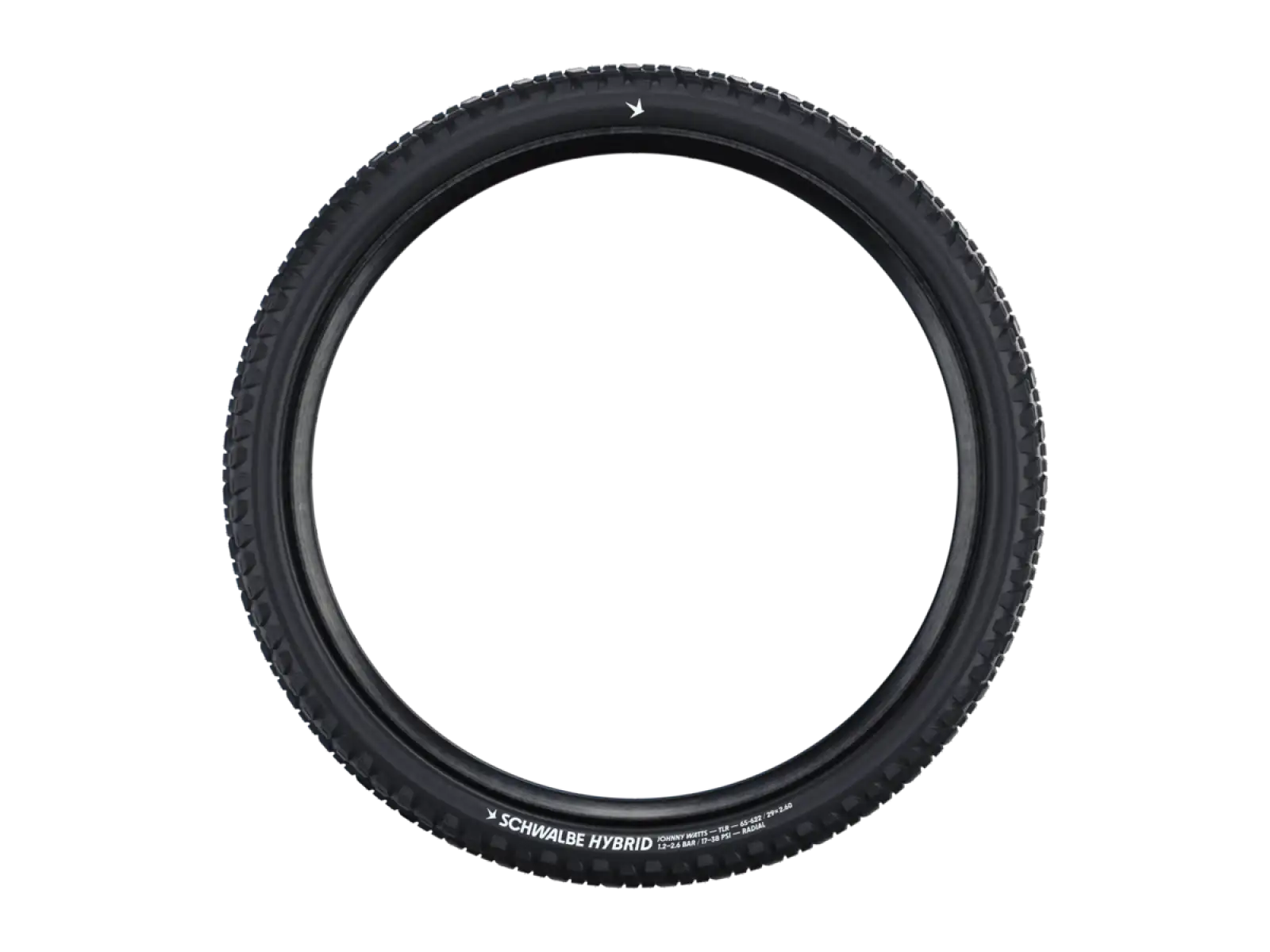 Schwalbe Hybrid JOHNNY WATTS E-50 TLR Addix Green Radial 29x2,35" MTB plášť kevlar černá
