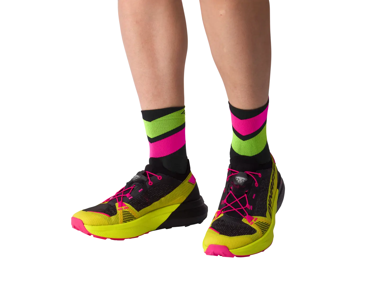Dynafit Ultra Mid běžecké ponožky Cinder/Pink Glo