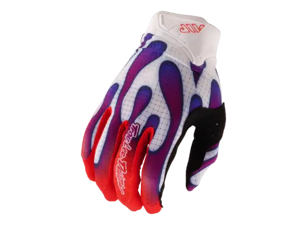 Troy Lee Designs Youth Air Overspray dětské rukavice White/Violet