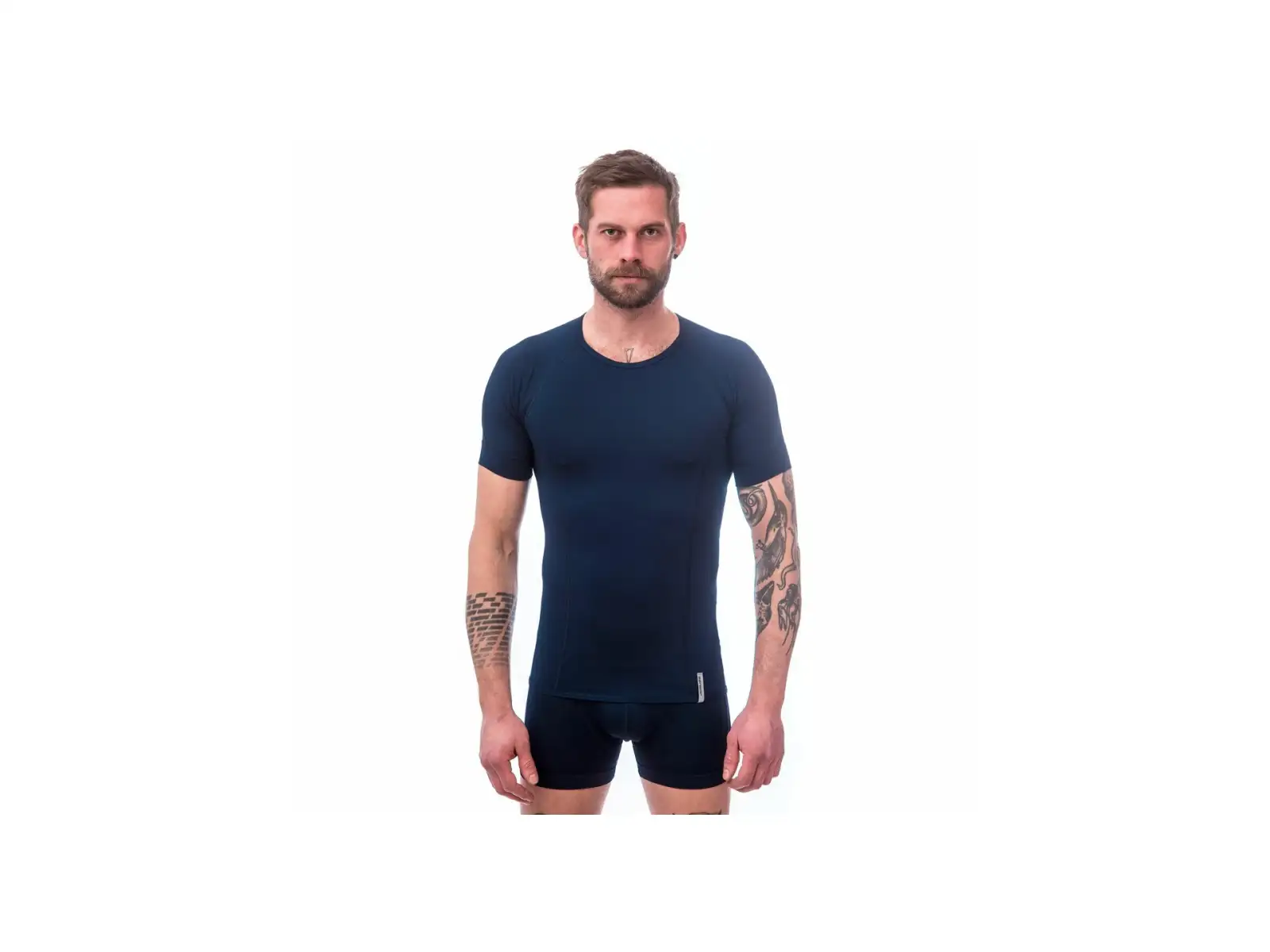 Sensor Coolmax Tech pánské triko krátký rukáv Deep Blue