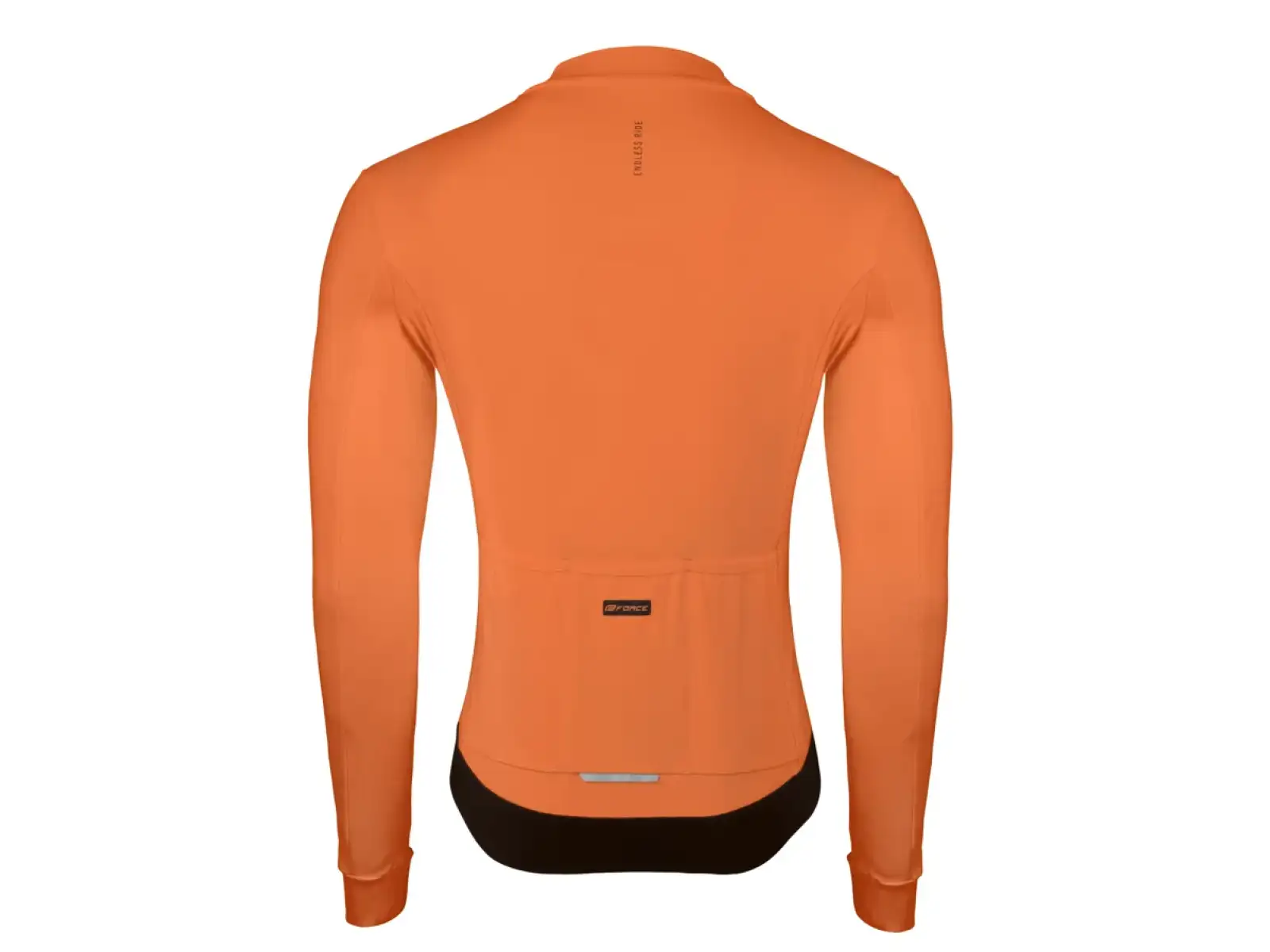 Force Endless cyklistický dres dlouhý rukáv oranžová