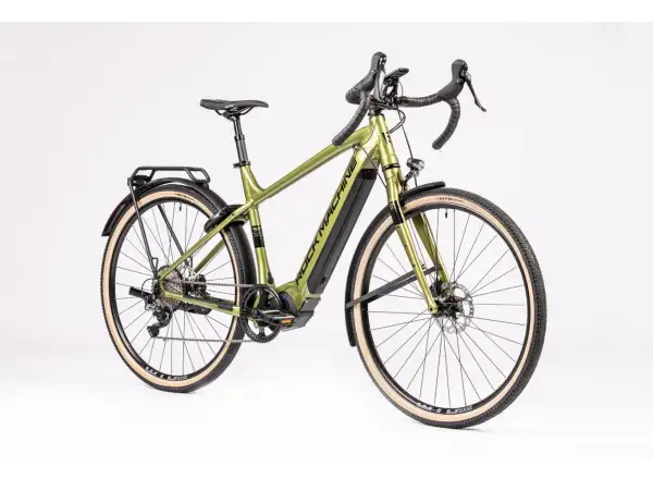 Rock Machine Gravelride e500 gravel elektrokolo Matte Khaki/Black