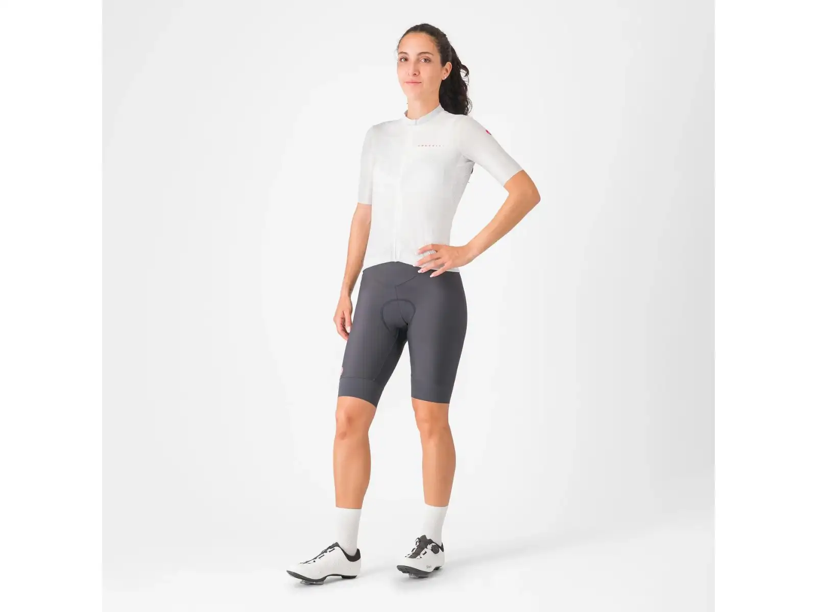 Castelli Prima 2 dámské kraťasy s vložkou Dark Gray/Pool Blue