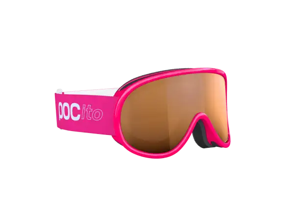 POC POCito Retina dětské lyžařské brýle Fluorescent Pink/Partly Sunny Light Orange