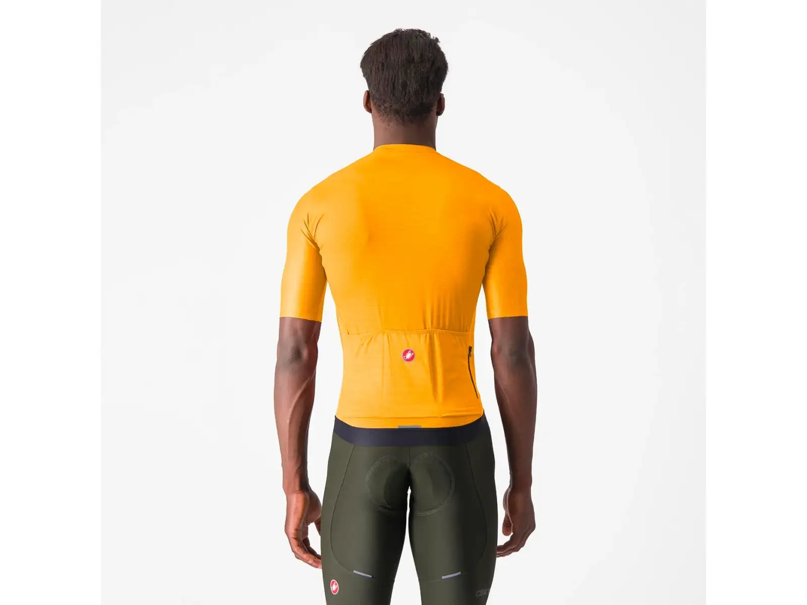 Castelli Espresso pánský dres krátký rukáv Vivid Orange/Dark Gray