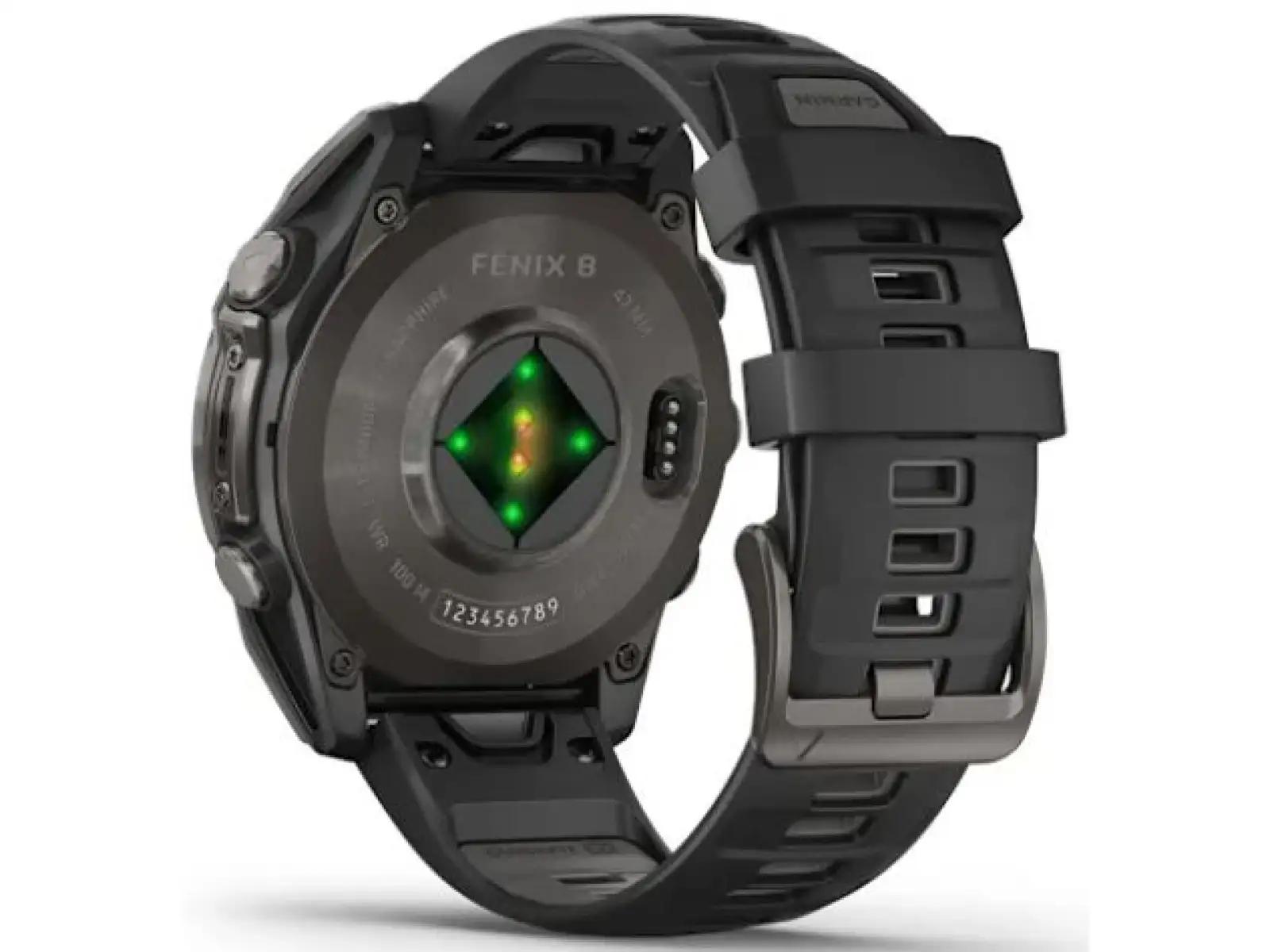 Garmin fenix 8 - 47 mm AMOLED Sapphire chytré hodinky Carbon grey DLC titanium Black/Gray