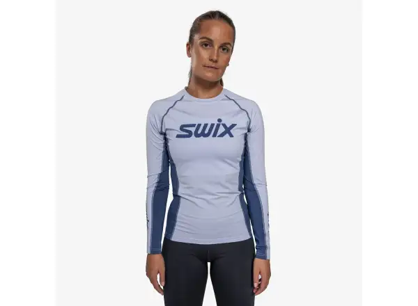 Swix RaceX Dry dámské triko dlouhý rukáv Heather/Lake Blue