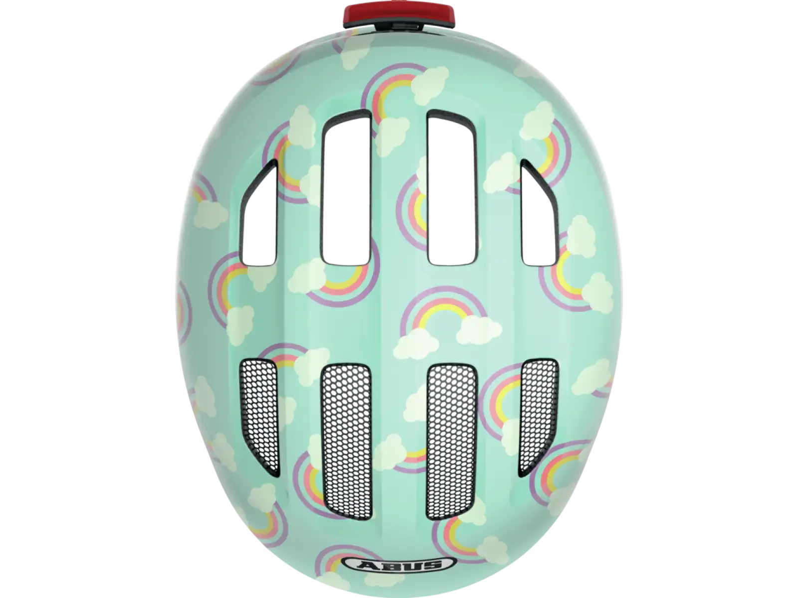 Abus Smiley 3.0 LED dětská přilba Blue Rainbow