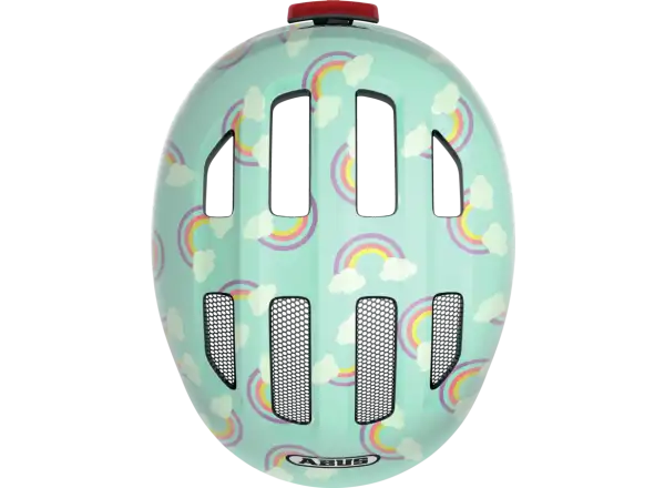 Abus Smiley 3.0 LED dětská přilba Blue Rainbow