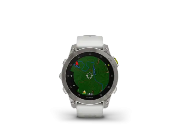 Garmin epix Gen 2 Sapphire Edition chytré hodinky Titanium/White