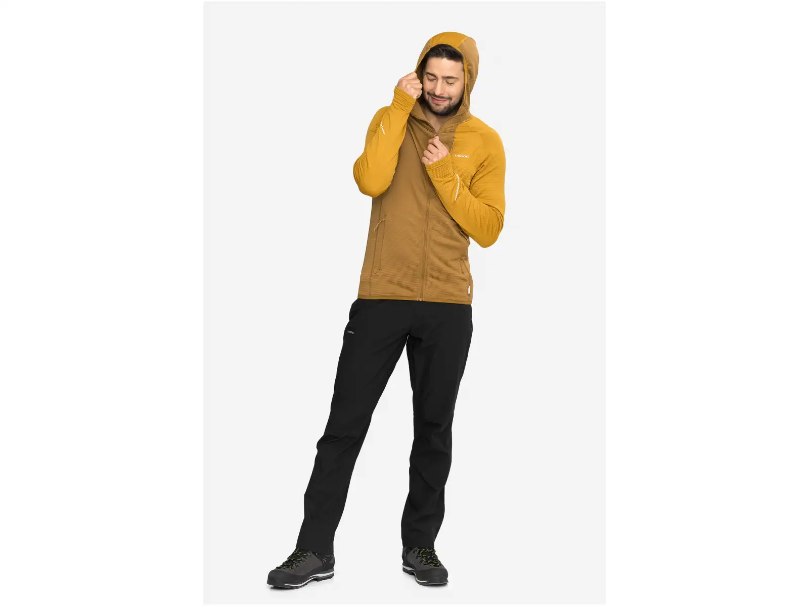 Viking Birger pánská mikina Brown/Yellow