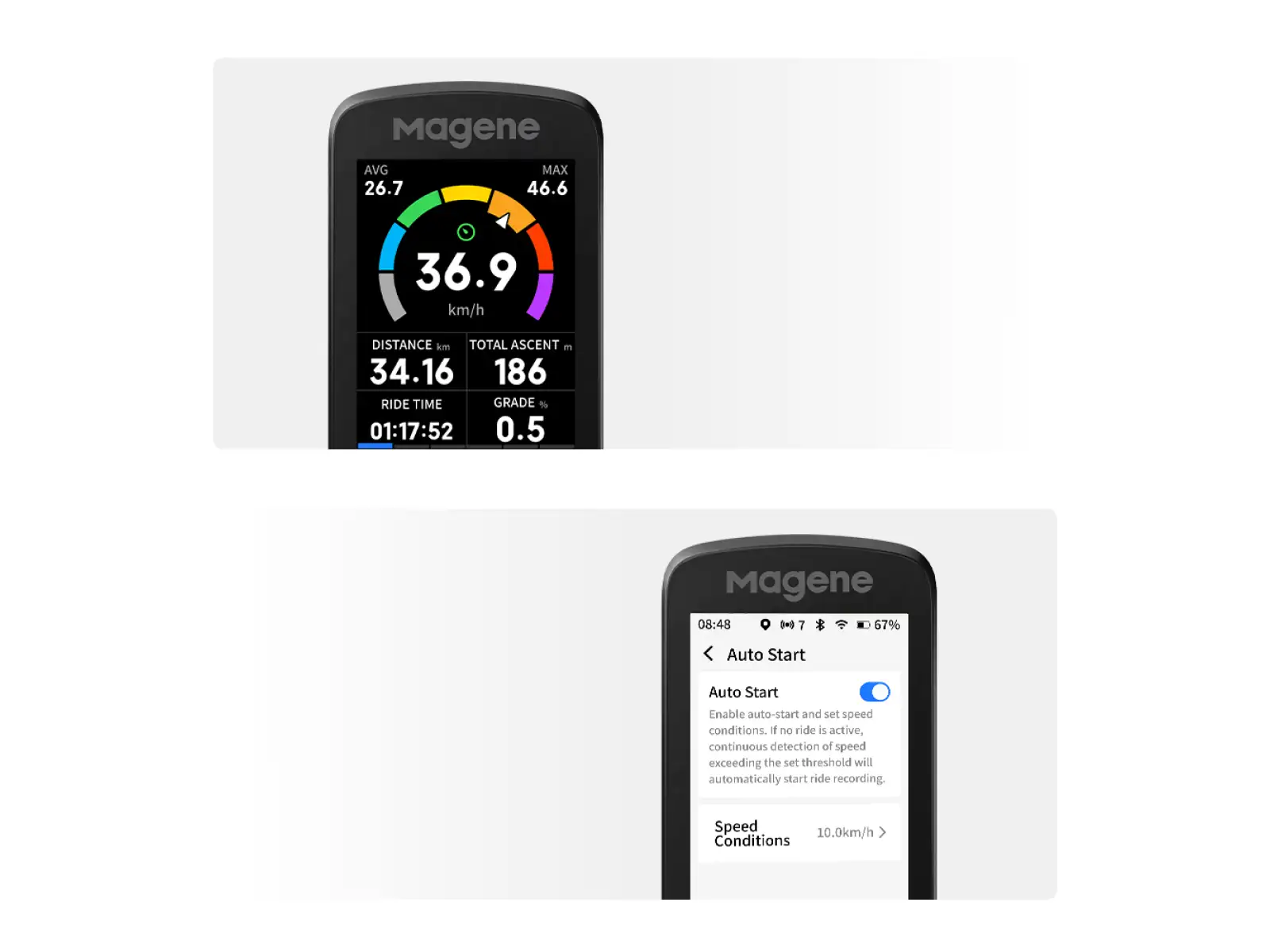 Magene C606 V2 GPS cyklopočítač