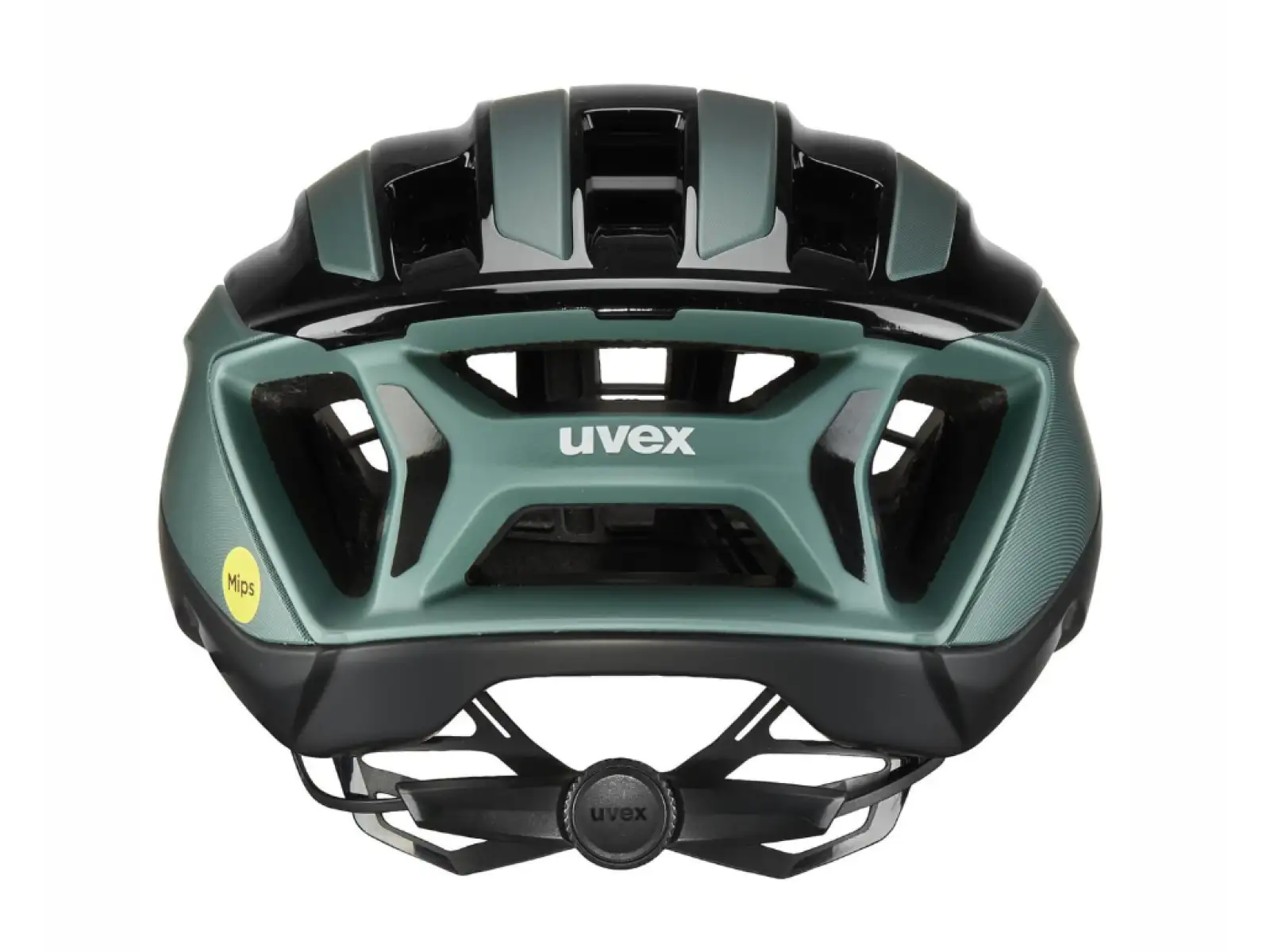 Uvex Surge Aero MIPS silniční přilba Black/Sage Green Matt