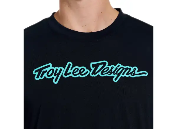 Troy Lee Designs Skyline Ride pánský dres Signature Black/Real Teal
