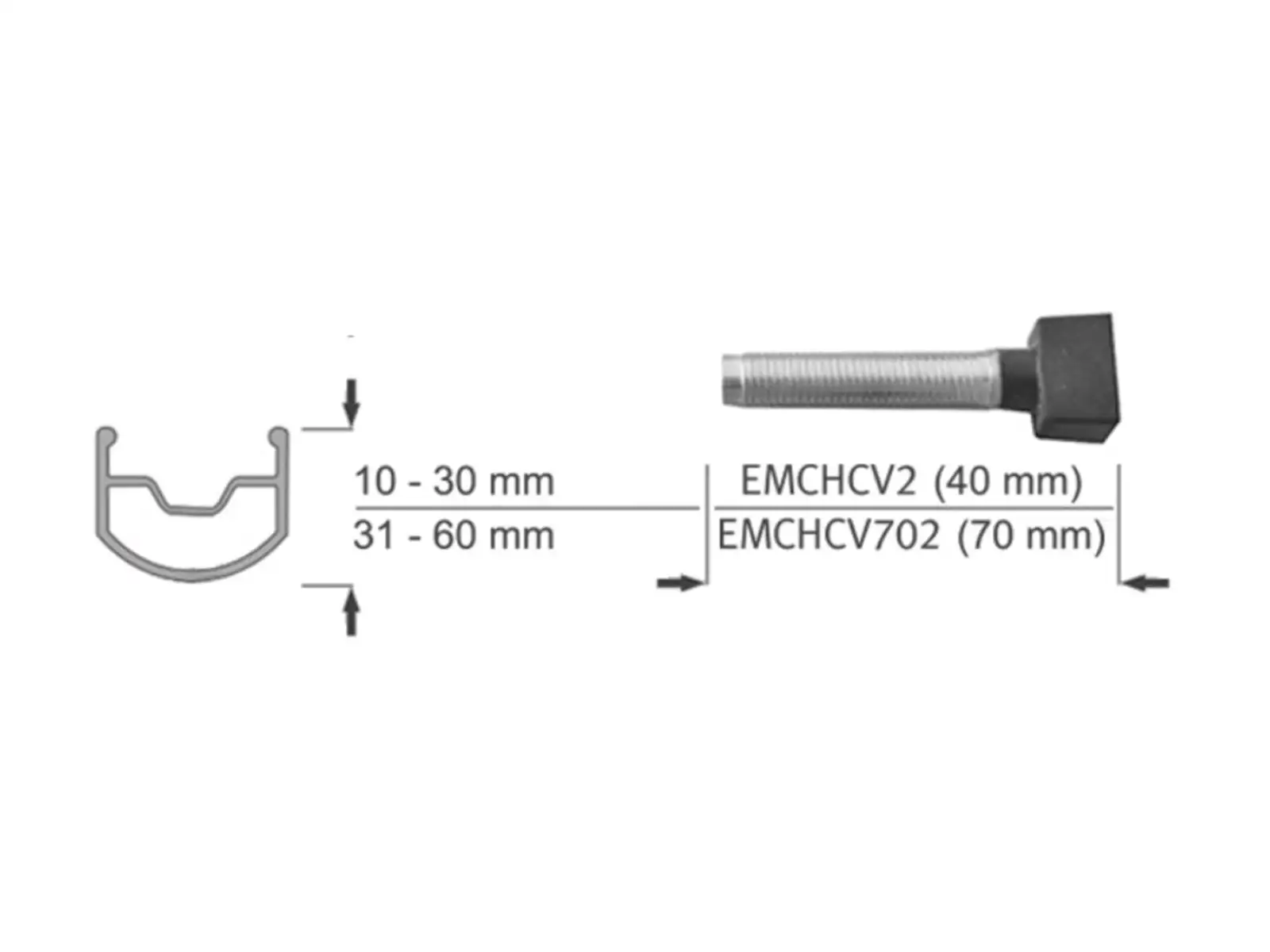 Effetto Mariposa Caffé tubeless ventilky černé 70mm