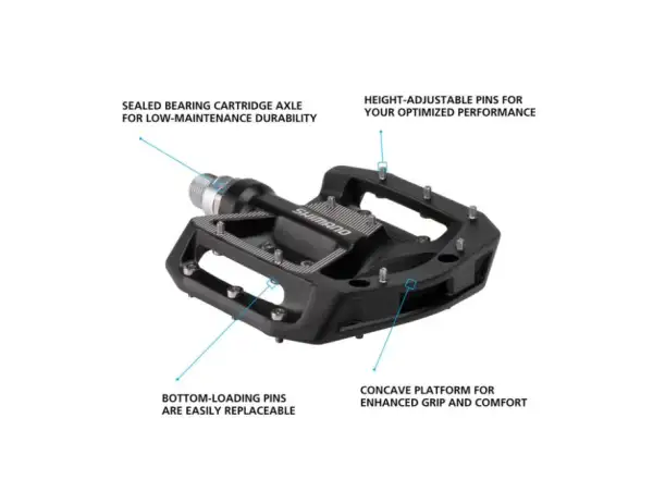 Shimano PD-GR500 platformové pedály černá