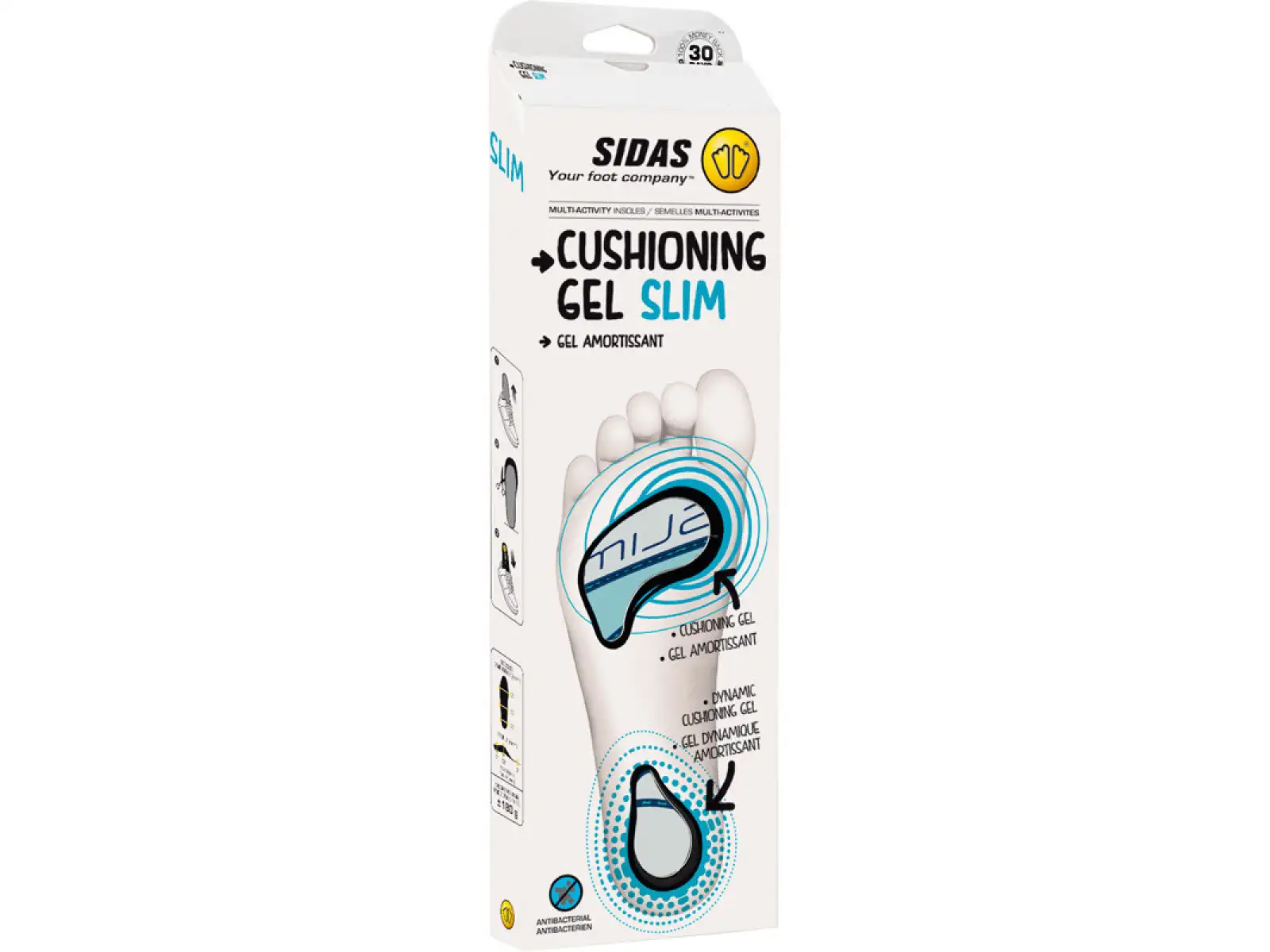 Sidas Cushioning Gel Slim vložky do bot 1 pár