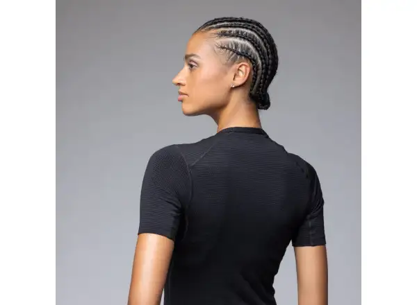Alé Intimo Merino dámské spodní triko krátký rukáv Black