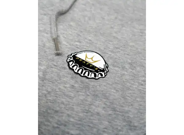 Peatys Pubwear pánská mikina s kapucí Homebrew / Heather Grey