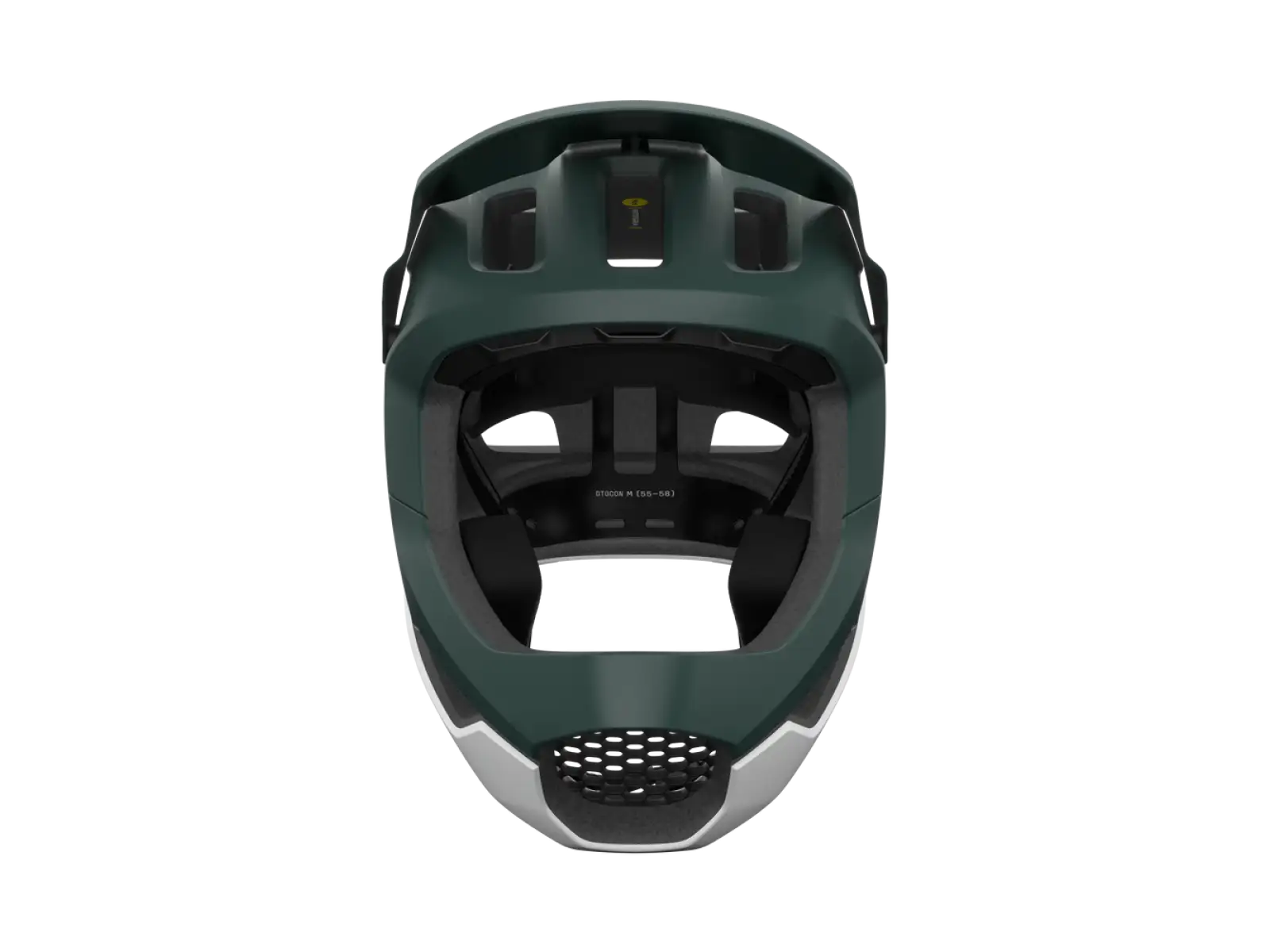 POC Otocon Race MIPS MTB přilba Pargasite Green Matt/Hydrogen White Matt