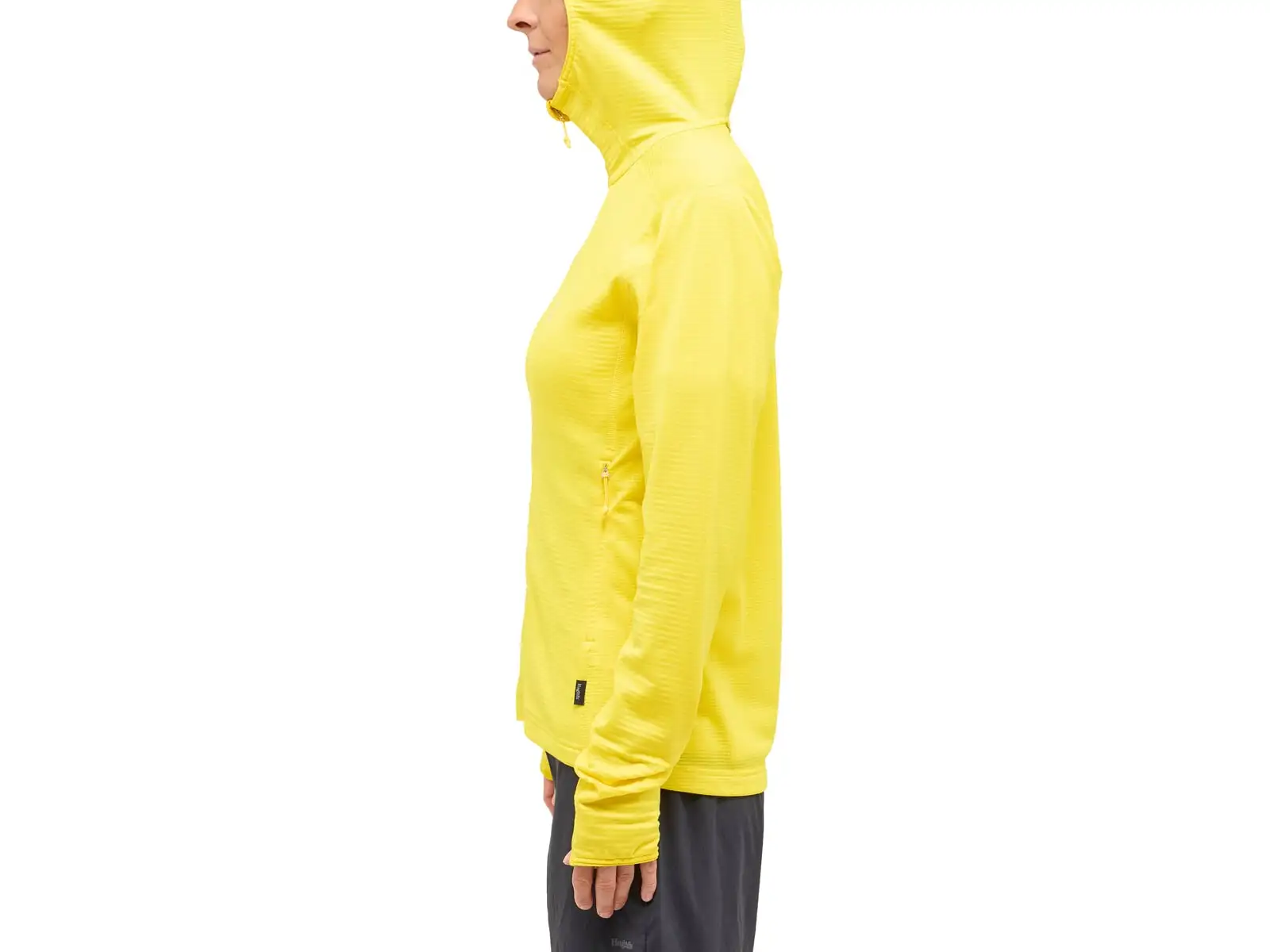Haglöfs L.I.M Mid Multi Hood dámská mikina s kapucí žlutá