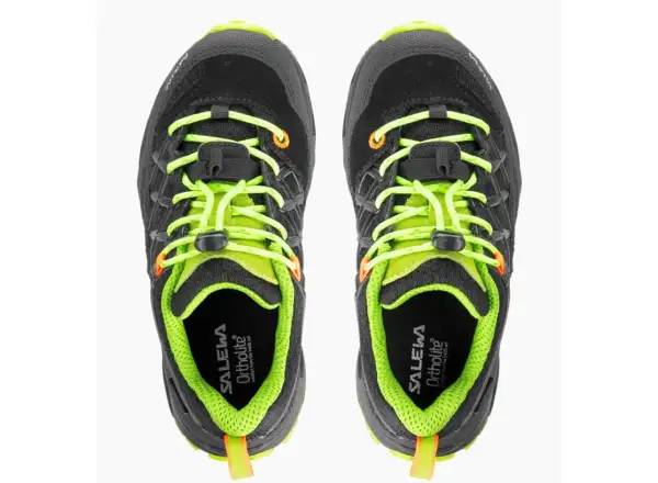 Salewa Wildfire WP dětské outdoorové boty Black Out/Cactus