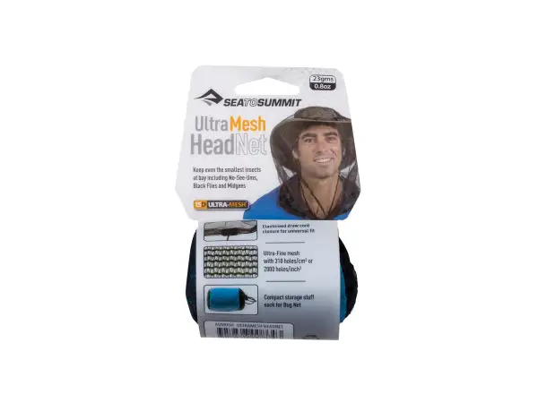 Sea to Summit Ultra Fine Mesh Head Net moskytiéra na hlavu Black