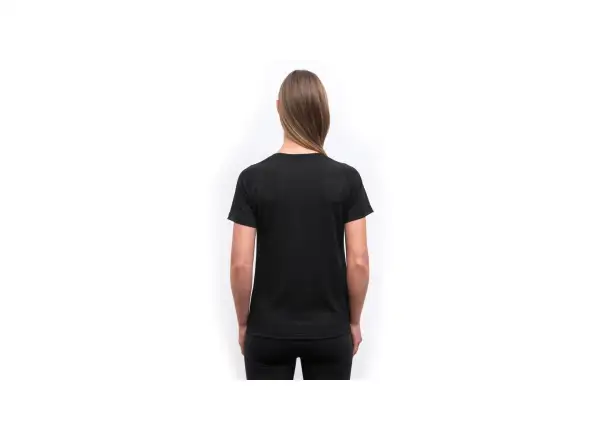 Sensor Merino Blend Stone dámské triko krátký rukáv černá