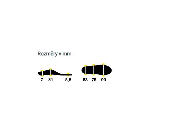 Sidas 3feet Merino Low Arch vložky do bot nízká klenba 1 pár