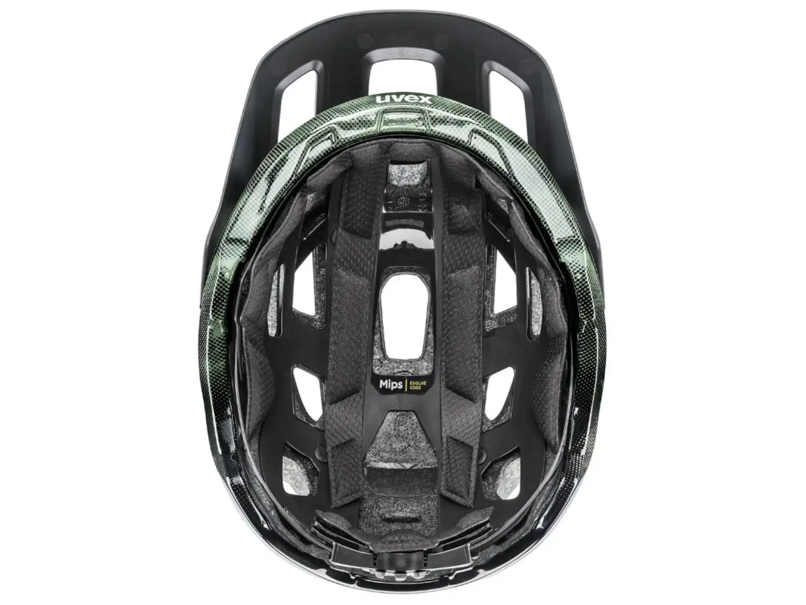 Uvex React MIPS MTB přilba Moss Green/Black Matt