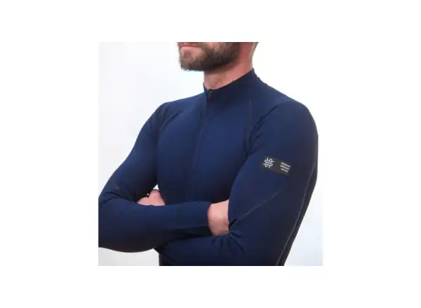 Sensor Merino Active pánské triko dlouhý rukáv Deep Blue