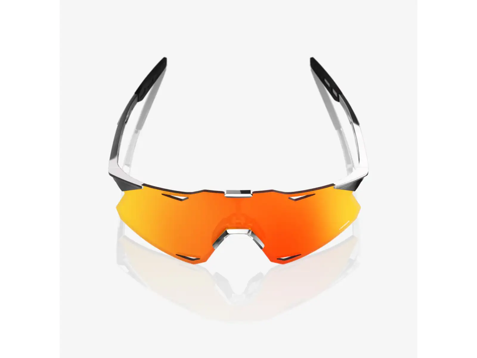 100% Hypercraft brýle Black Chrome/HiPER Red Mirror