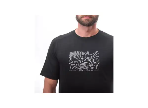 Sensor Merino Air PT Locate pánské triko krátký rukáv černá