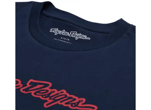 Troy Lee Designs Signature triko krátký rukáv Navy