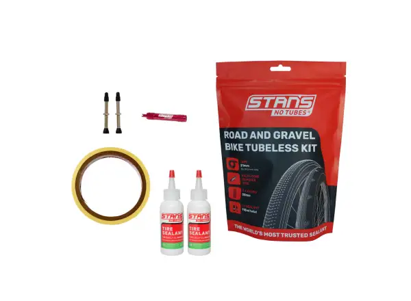 No Tubes Tubeless Kit Road sada tmel 200 ml, vložka 25 mm, ventilek 55 mm (2 ks)