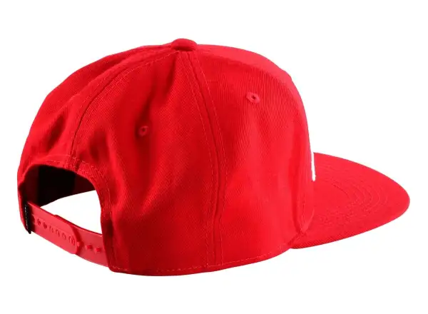 Troy Lee Designs Signature Snapback kšiltovka Red/White