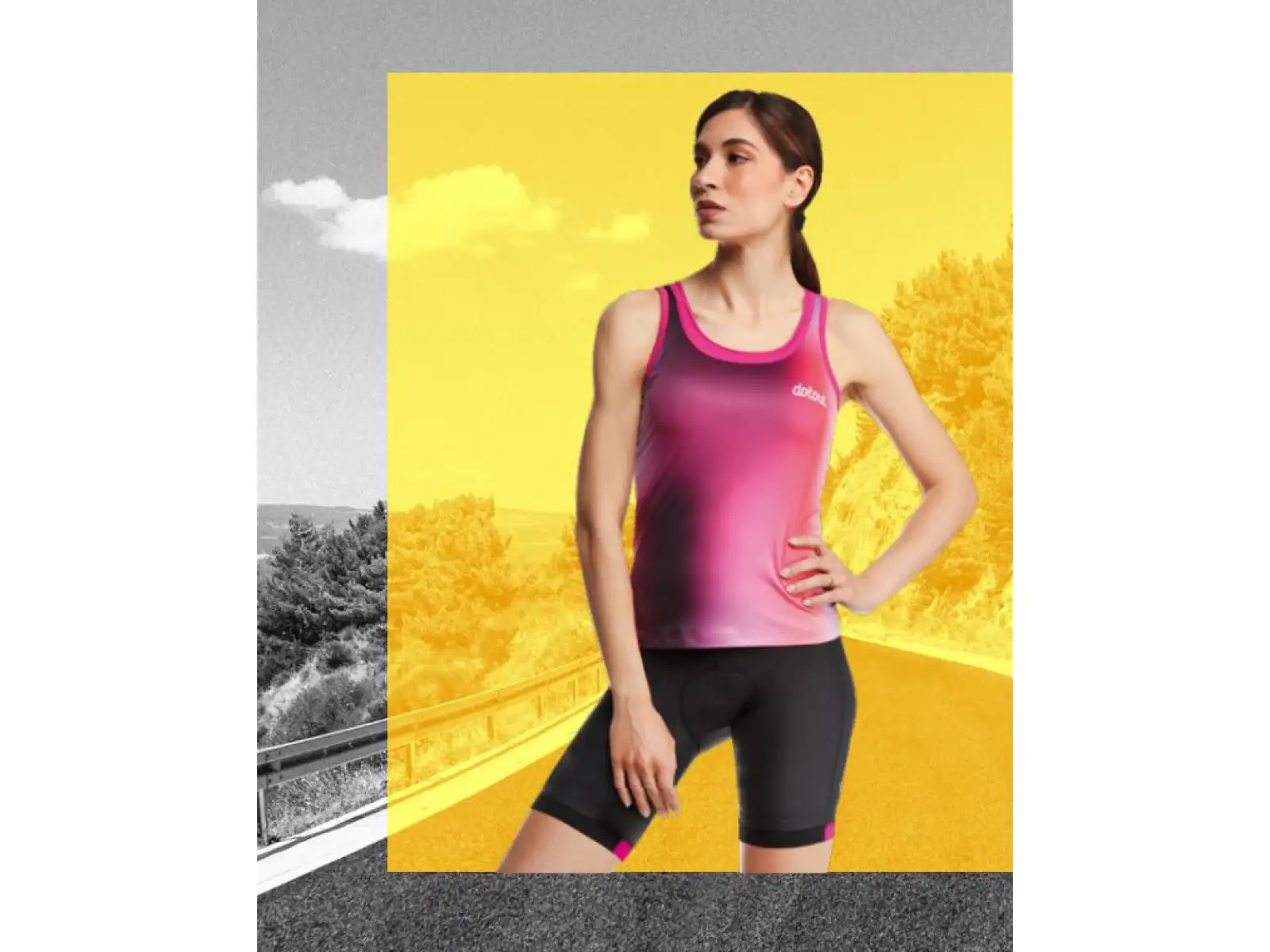 Dotout Flash dámský dres bez rukávů Magenta