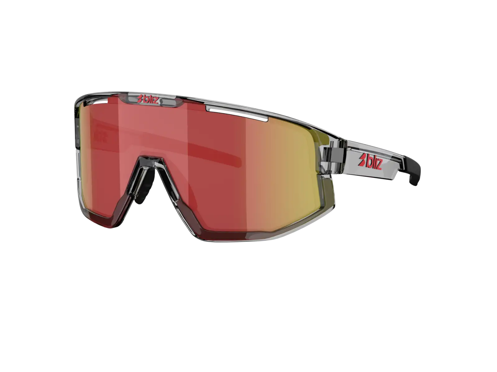 Bliz Fusion sluneční brýle Transparent Dark Grey/Brow Red Multi